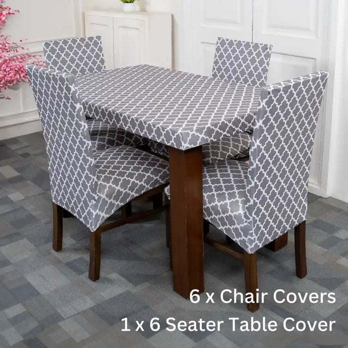 Quirky hub Exclusive Premium Chair Cover With Table Cover Combo