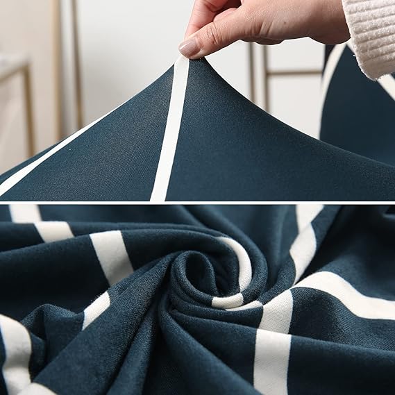 STRETCHABLE CHAIR COVERS, CROSS BLUE