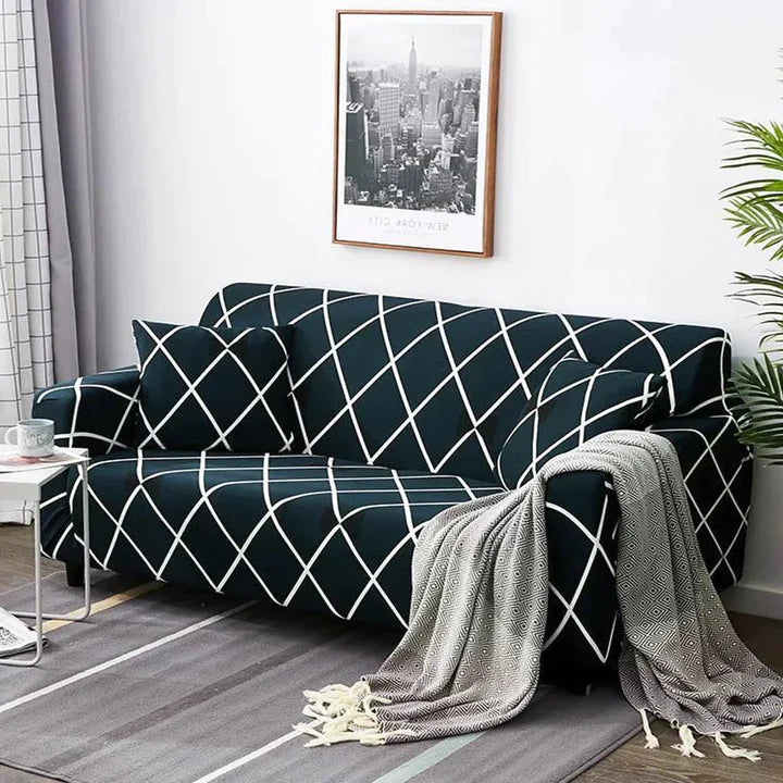 Ultimate Comfort and Style: Elastic Extensible Super Stretchable Premium Feel Non-Slip Multi-Seater Sofa Cover