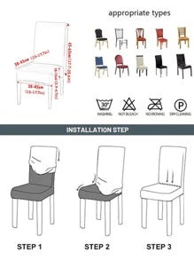 Quirky Hub Premium Wrinkle-Free Stretchable | Washable Plain Velvet Chair Covers | Cream (QHCC-094)