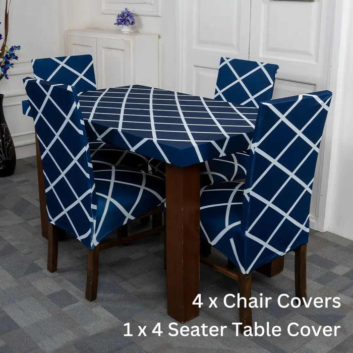 Quirky hub Exclusive Premium Chair Cover With Table Cover Combo