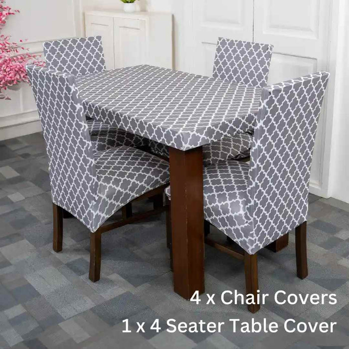 Quirky hub Exclusive Premium Chair Cover With Table Cover Combo