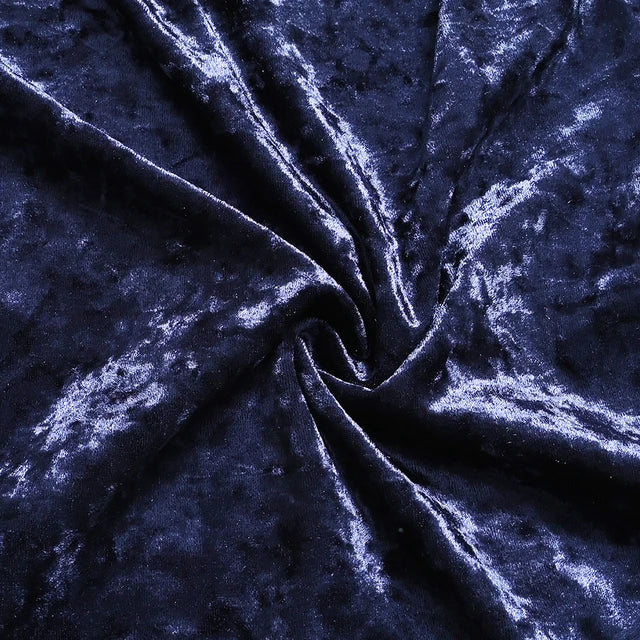 Quirky Hub Premium Wrinkle-Free Stretchable | Washable Plain Velvet Chair Covers| Navy Blue  (QHCC-125)