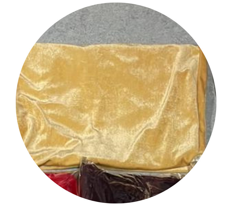 Quirky Hub Premium Wrinkle-Free Stretchable | Washable Plain Velvet Chair Covers , Golden (QHCC-095)