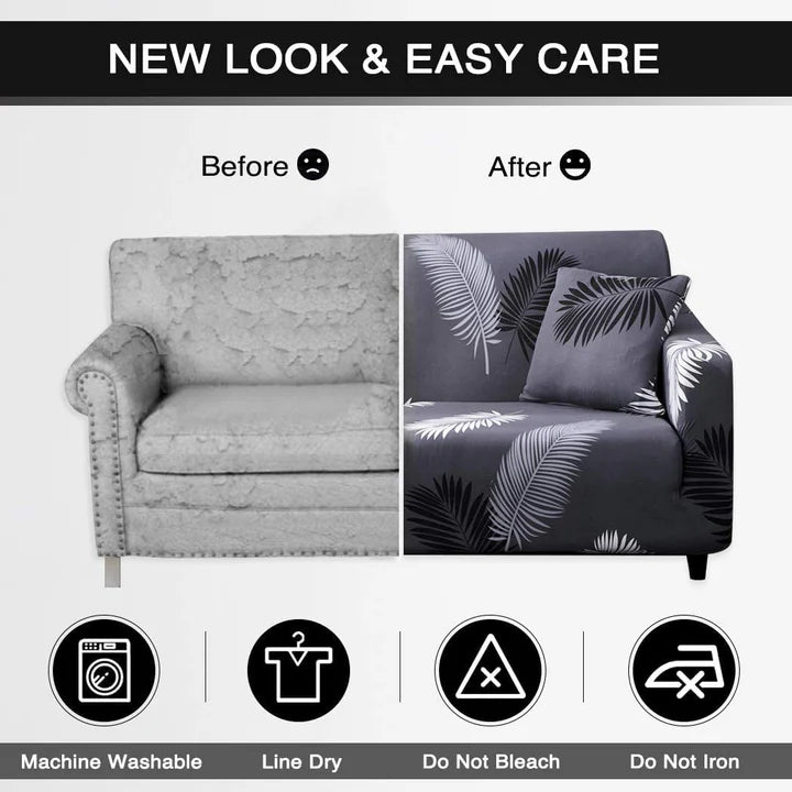 Sleek and Versatile: Premium  L-Shape Extensible Sofa Set Cover