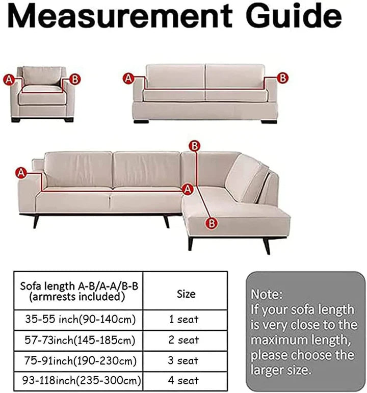 Sleek and Versatile: Premium  L-Shape Extensible Sofa Set Cover