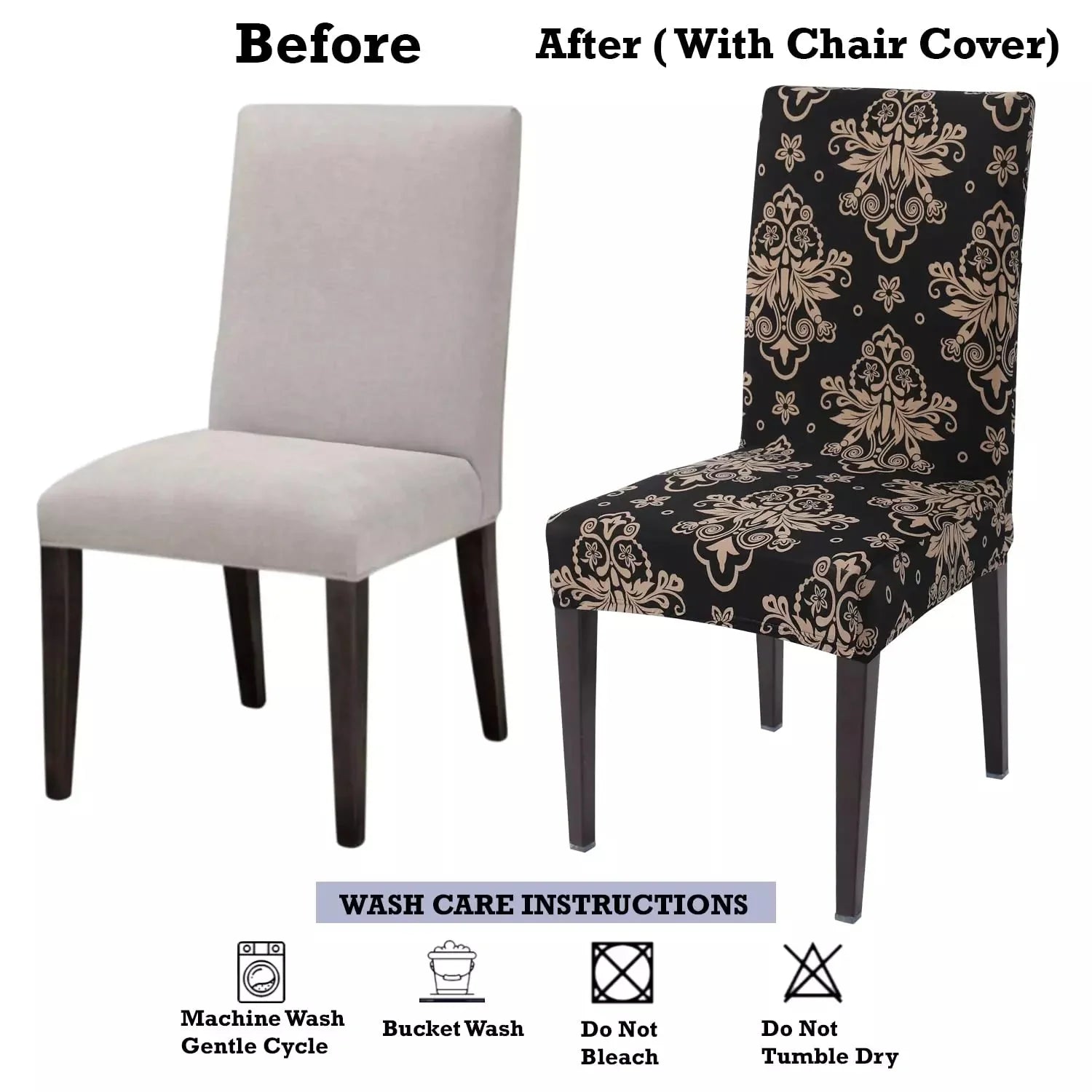 STRETCHABLE CHAIR COVERS, MEROON FLORAL - Fab Home Decor - Sofa Cover