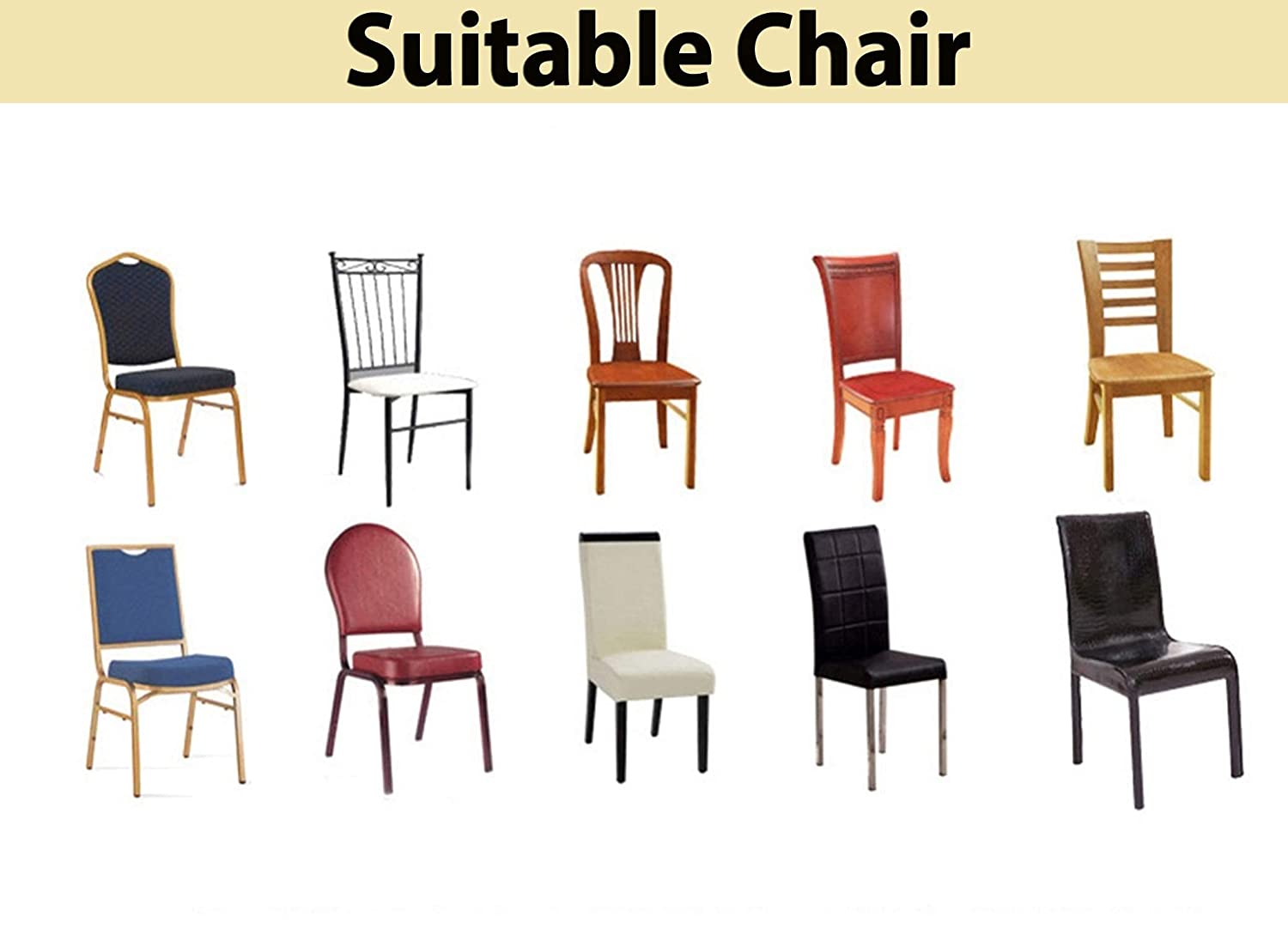 STRETCHABLE CHAIR COVERS, PRISM GOLD - Fab Home Decor - Sofa Cover